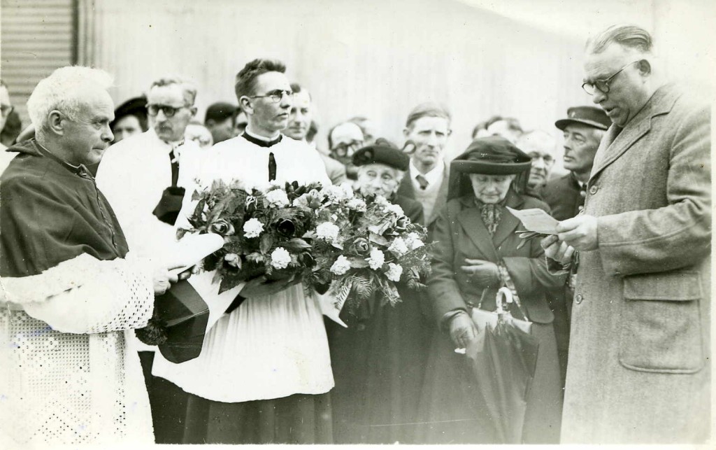 Le discours de bienvenue de Mr Achille CARPENTIER, Maire de Blangy, avril 1950